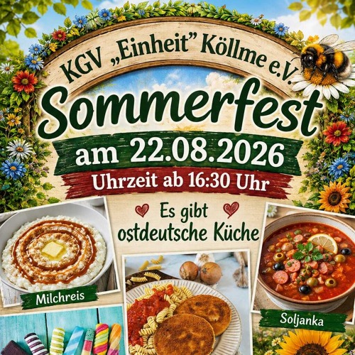 Sommerfest in der KGA "Einheit" in K&ouml;llme