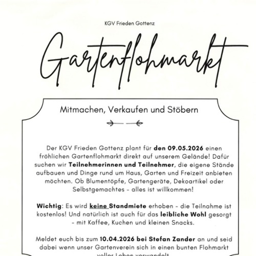 Gartenflohmarkt